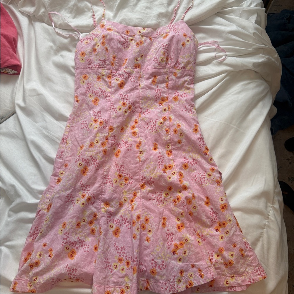 Express Pink Floral Women Dress